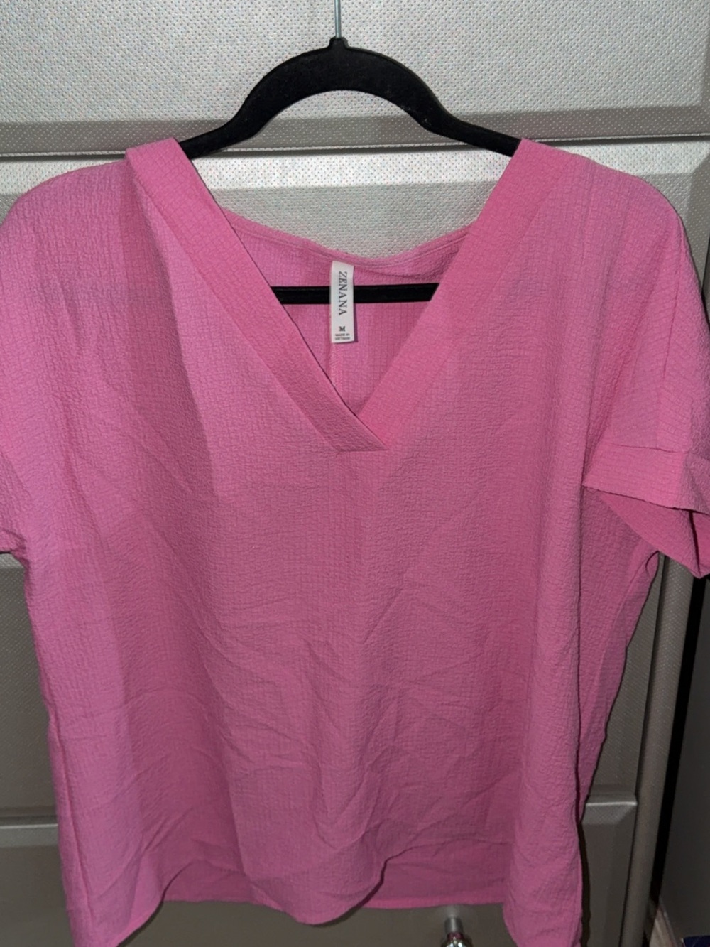 Zenana pink v-neck shirt!